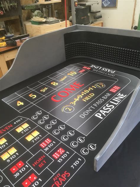 craps table backboard.